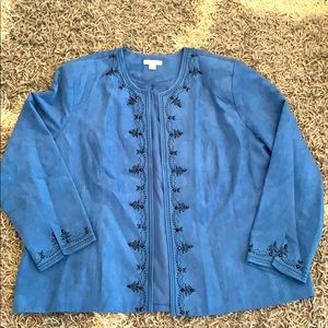 Dressbarn blue coat 22W/24W